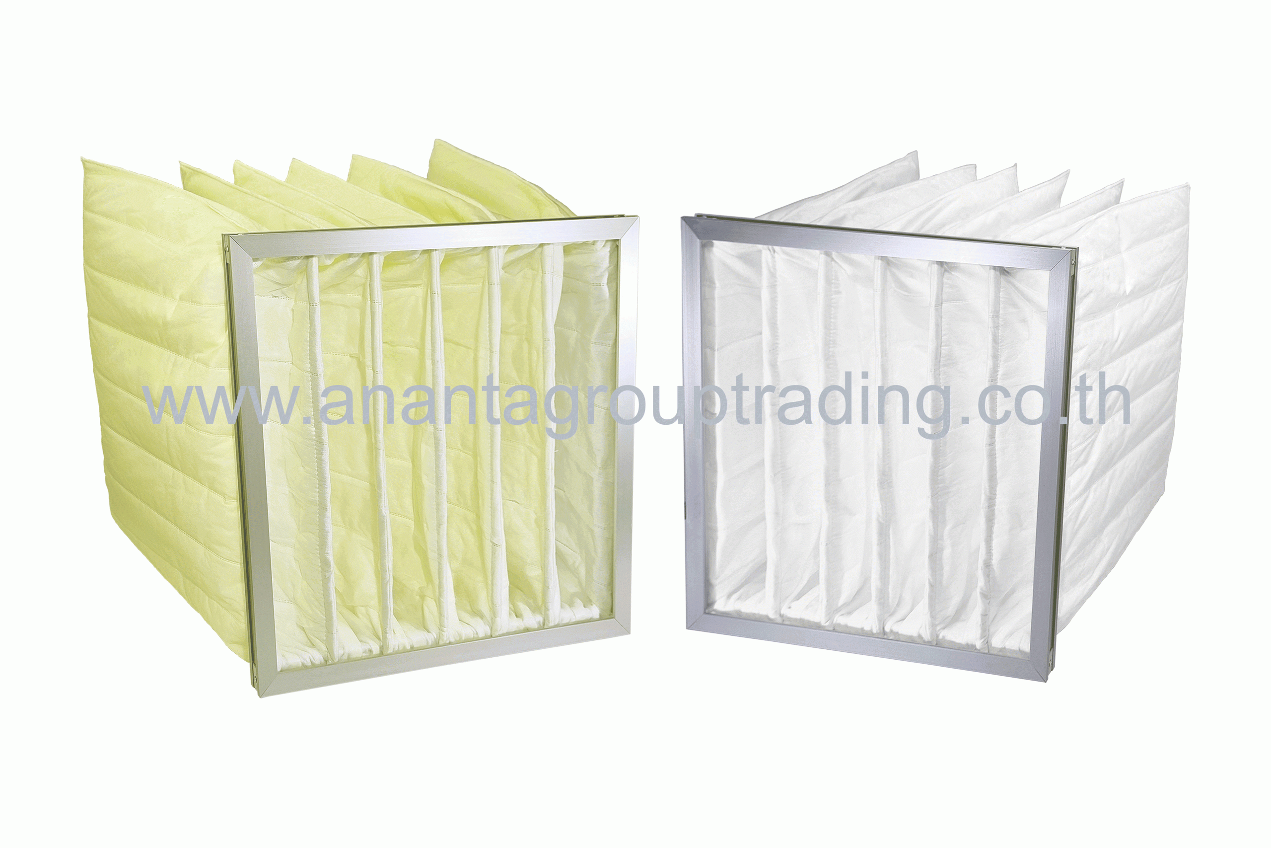 Packet Filter(Bag Filter) F8, F9 ชุดกรองอากาศขั้นกลาง แบบถุงพ็อคเก็จ โดย Ananta Group Trading Ltd., Part.